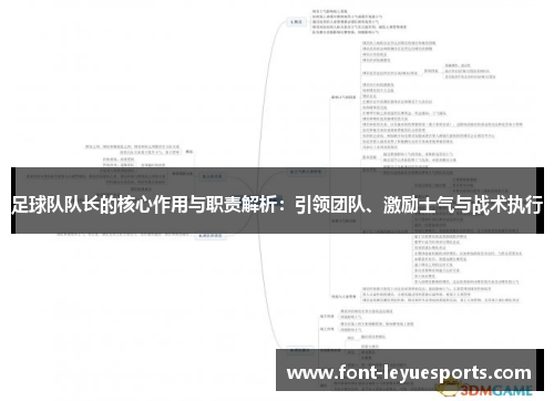 足球队队长的核心作用与职责解析：引领团队、激励士气与战术执行
